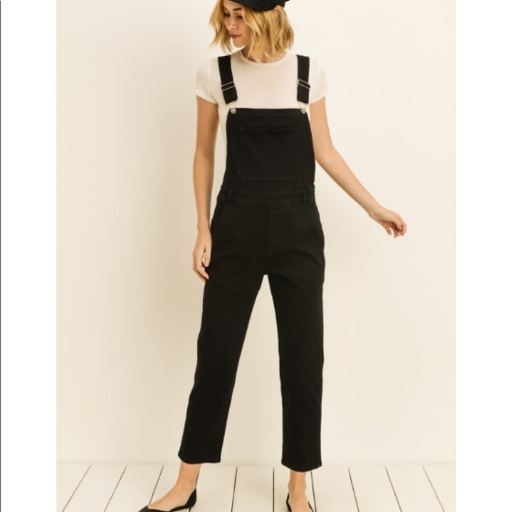 Black overalls